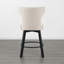 Tabouret de comptoir pivotant et capitonné-689940086-689940087