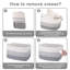 Très grand panier à couvertures, panier à linge en corde de coton 95L, bac à jouets pour chambre de bébé, contenant pour le rangement des couvertures dans le salon, 24 po x 17 po x 14 po, gris dégradé