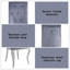 Ensemble de 2 chaises d'appoint en tissu et en acier inoxydable