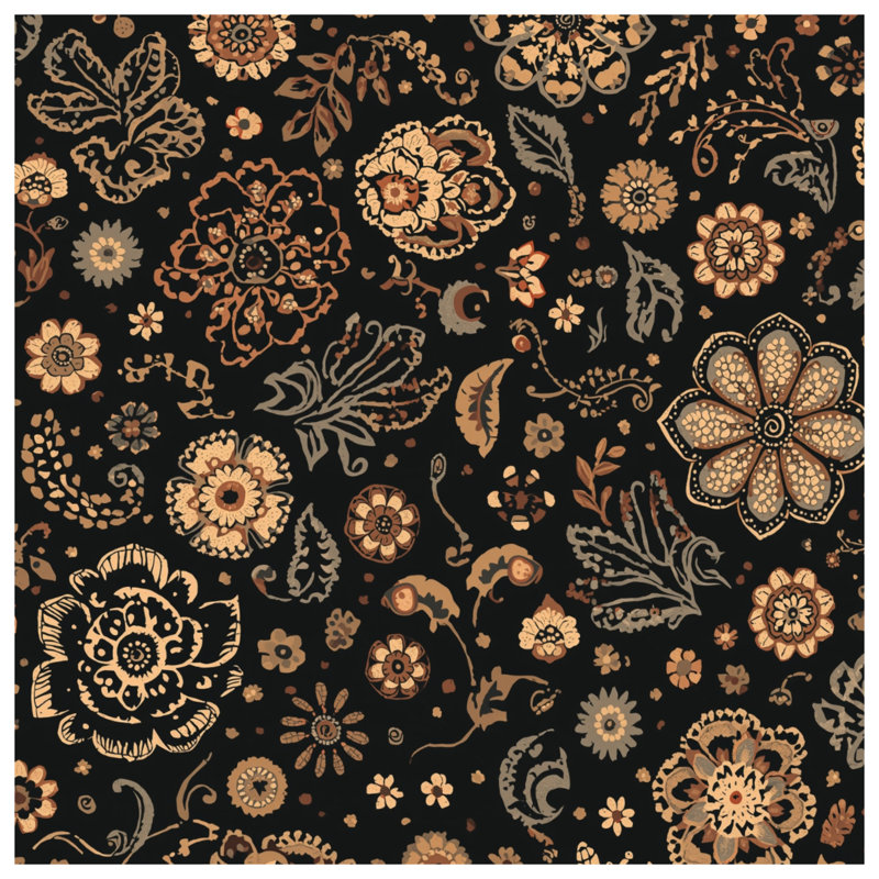 Rideau de douche à motif floral extra long, 70in W x 72in H