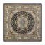 Tapis à motif de médaillon en oléfine Damora-892836111