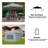 Iron Pop-up Canopy with Removable Window Sidewalls and Roller Bag-86693558-90566772