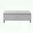 Rectangular Soft Close Storage Bench with Grey Finish