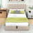 Upholstered Platform Bed with a Hydraulic Storage System-794724901-794724900