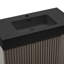 Meuble-lavabo simple autoportant de 36 po avec comptoir en quartz, portes cannelées et tablettes ouvertes-1628421536-1628421538