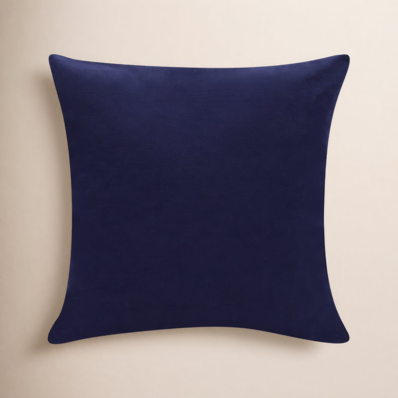 Housse de coussin Astri, Carré 18 po, Bleu / multicolore, Polyester