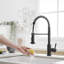 Robinet de cuisine à poignée simple en acier inoxydable 304-102036594