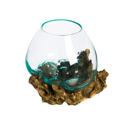 Pot à fleurs en verre flotté Jarom