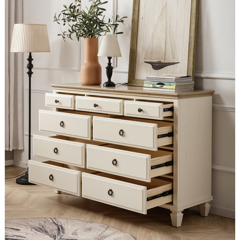 Armoire simple en bois massif beige