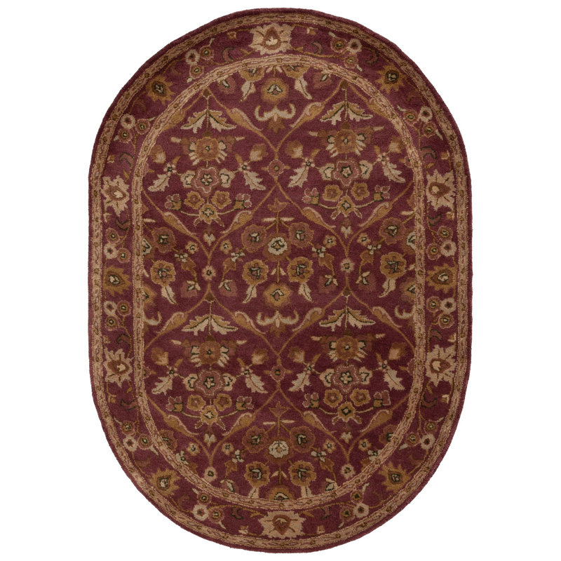 Dunbar Hand Tufted Wool Oriental Rug, Oval 4'6" X 6'6" 