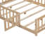 Lit plateforme double pleine grandeur avec clôture et porte-363442562