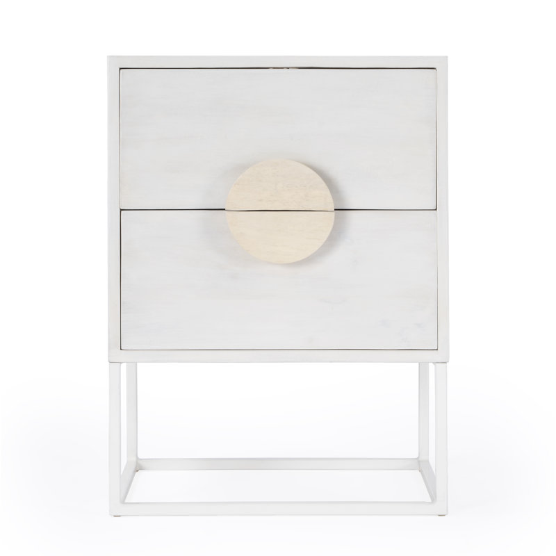 Lennasa 2 drawers Nightstand