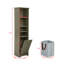 Armoire de rangement de 64 po de hauteur, armoire sur pied, 4 tablettes réglables