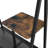 Coat Rack with Mirror, Multifunctional Hall Tree with Shoe Storage, Metal Frame, for Living Room Bedroom 73x32x15 Inches, Industrial Style, Rustic Brown and Black