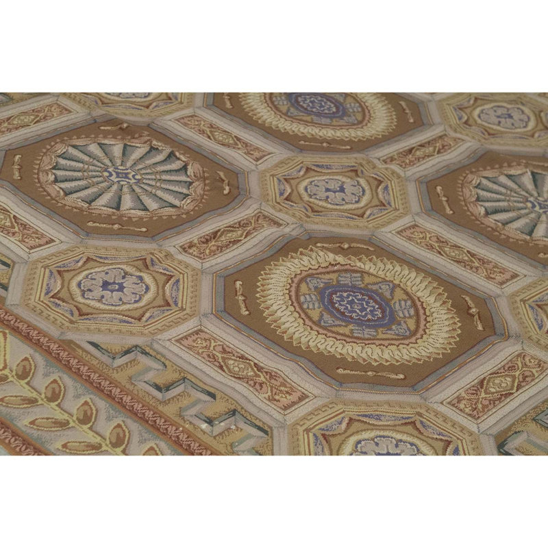 Hand Knotted Wool Geometric Area Rug