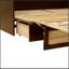 Grand lit escamotable, armoire-lit en bois de pin avec décoration en rotin et tiroir de rangement, noyer-50599072-50599079
