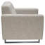 Fauteuil en polyester capitonné de 35 po de large Opus