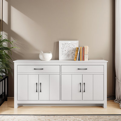 Limestone 4 Door 2 Drawer Multifunctional Sideboard