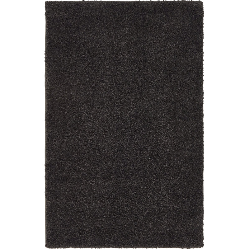 Tapis gris anthracite Zuniga, Rectangle 3 pi 3 po x 5 pi 3 po