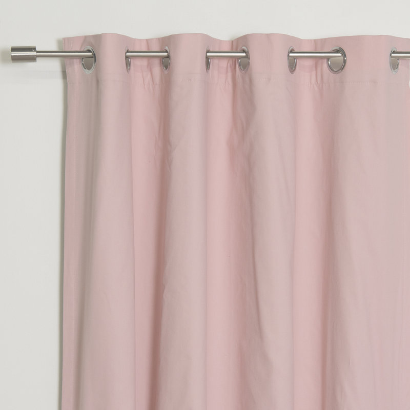 Paire de rideaux occultant et isolants avec œillets Hocking, Rose, L 52 PO X L 96 PO