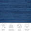 Handmade carpet Happy made of cotton in dark blue-49812102