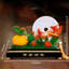 Ornement Lucky Magpie & Persimmon pour richesse et harmonie-116145271