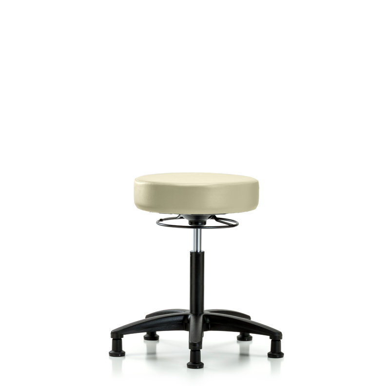 Tabouret de laboratoire à hauteur réglable Phoebe, Adobe, Patins