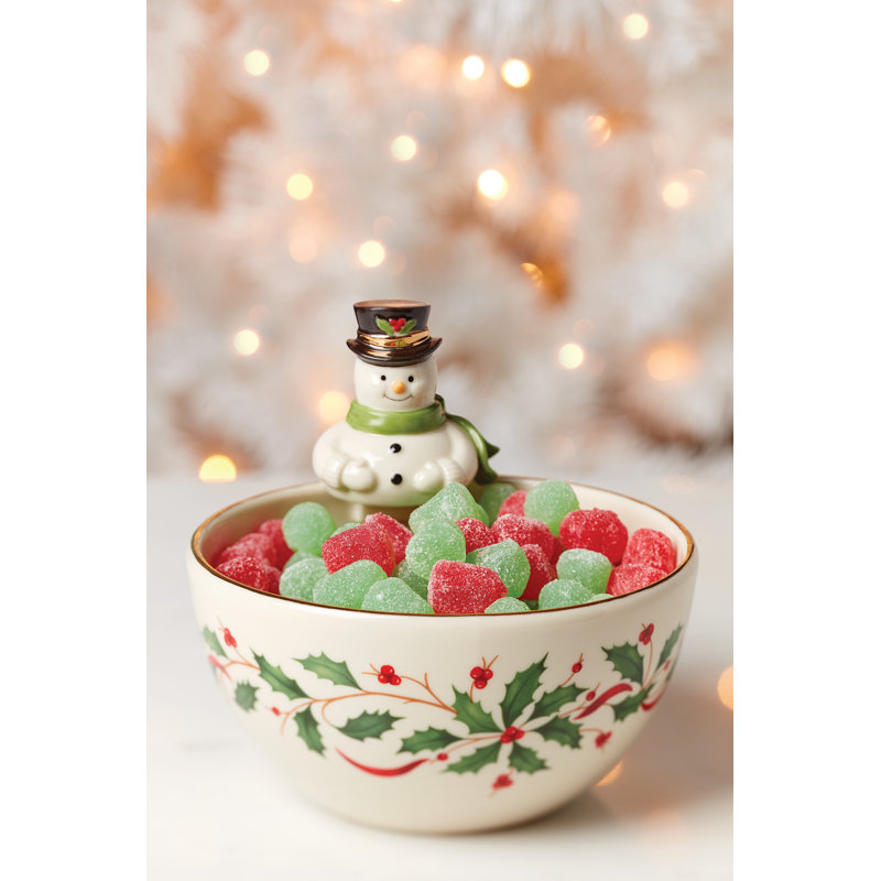 Lenox Holiday Snowman Bowl