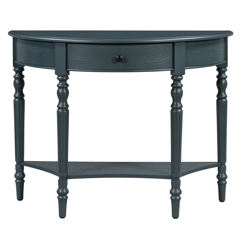 Console en bois massif 39 po, Marine