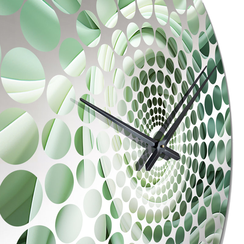Yalin - Horloge murale spirales abstraites, Médium