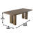 Iresha Extendable Double Pedestal Dining Set-120750385