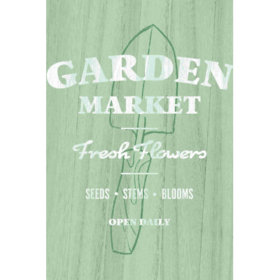 " Garden Market Sign "