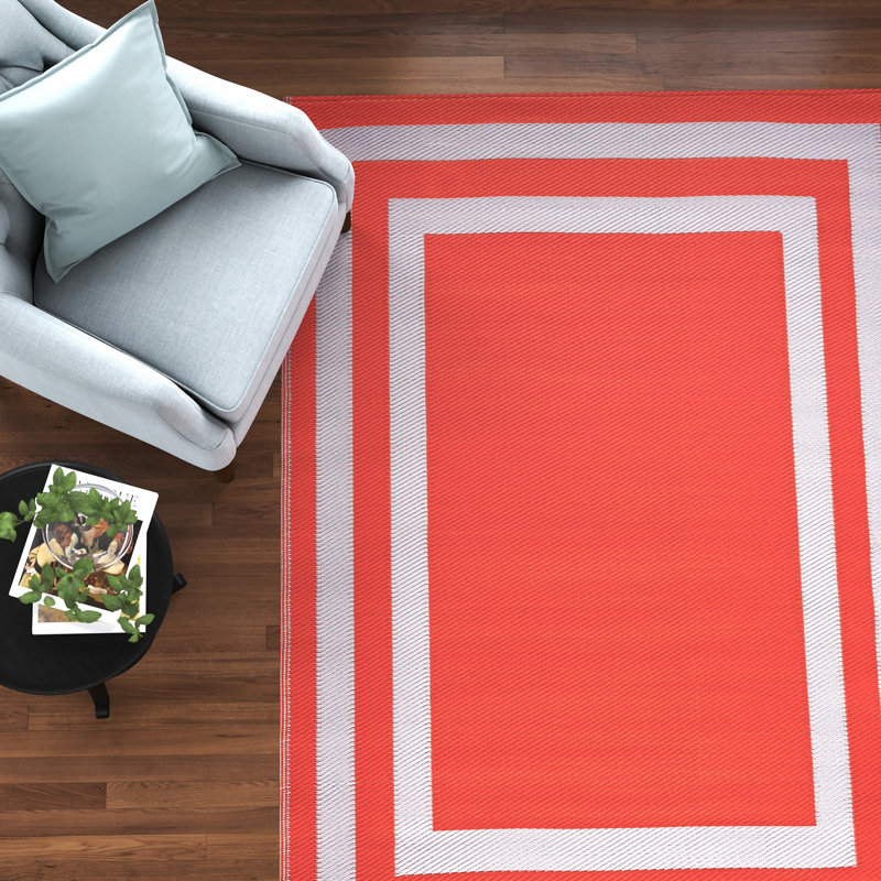 Aube Geometric Indoor / Outdoor Rug, Rectangle 8' x 10'