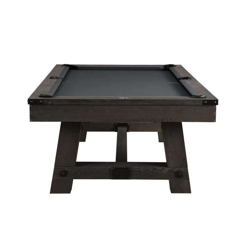 Yukon Slate Pool Table with Professional Installation Included, 7'5", Charcoal, Weathered Fieldstone