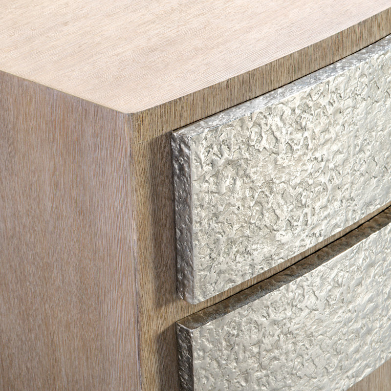 Konstance 2 - Drawer Solid Wood Nightstand