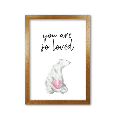 Polar Bear You Are So Loved - Print
