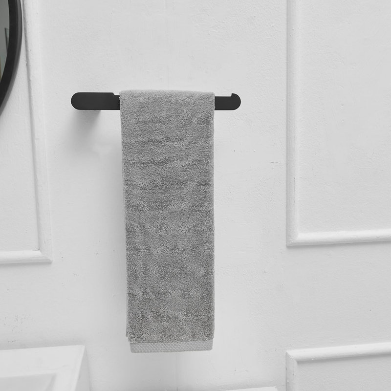 Ensemble de 5 pièces de quincaillerie de salle de bain en acier inoxydable, Noir mat