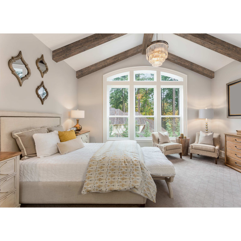 Poutre de plafond River Wood, Moka brûlé, H 4 po x l 120 po x P 4 po