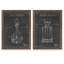 «Barware Blueprint VII» par Antonyus Bunjamin (Abe) - ensemble de 2 reproductions d'art encadrées-1795009482-1795009475-1865276576