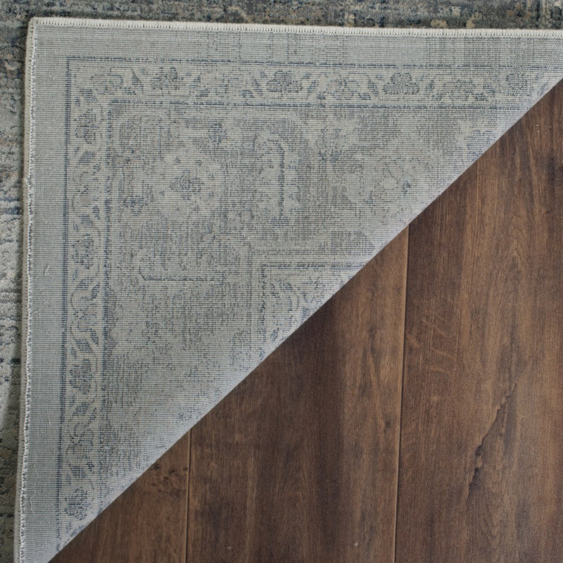Evanoff Oriental Light Blue Area Rug, Runner 2'2" x 8'