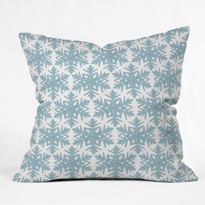 Snowflake Indoor/Outdoor Throw Pillow