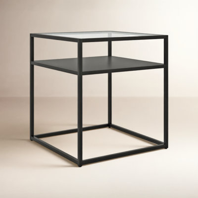 Duran Glass Top End Table