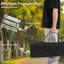 Pliant de camping - 28 x 28 x 27,5 pouces - Aluminium - 1 pièce - Table de camping - Argent - Pliable avec sac de transport