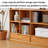 Wooden Display Cabinet with Open Shelves and Bottom Drawers, 70.87 Inches Long, Multifunctional Side Cabinet