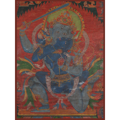 Newari Traditional Chandamaharoshana (Brocadeless Thangka)