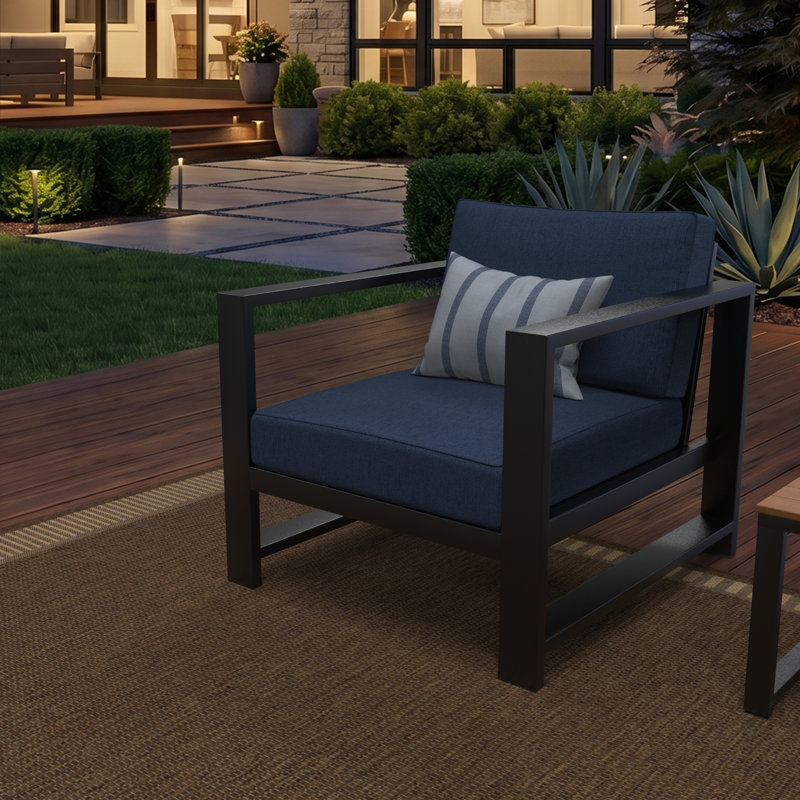 Coussin de chaise Sunge, 26 po x 30 po, Sunbrella® Echo Midnight