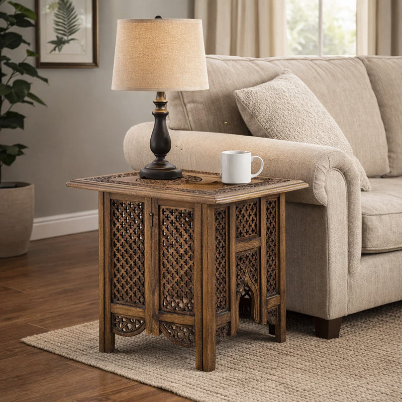 Lauver Solid Wood Foldable End table