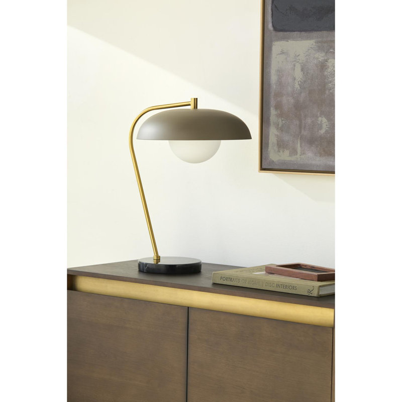 Barrile Farmington Table Lamp, Black, Green
