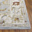 Tapis oriental en polyester bleu / or Xanthi-1105883989
