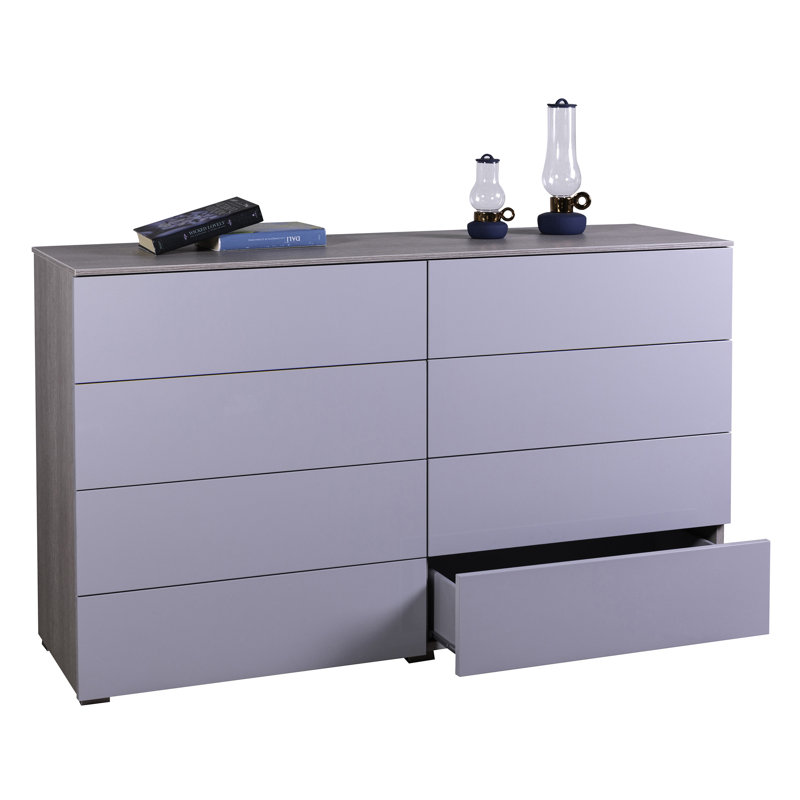 Privilegio 140 cm W Chest of 8 Drawers